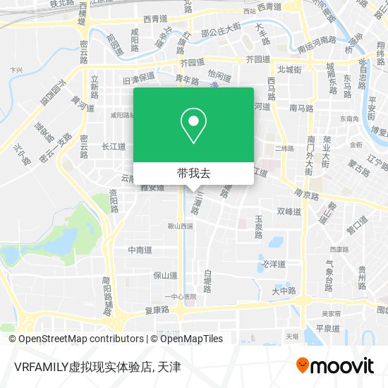 VRFAMILY虚拟现实体验店地图