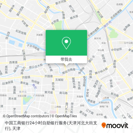 中国工商银行24小时自助银行服务(天津河北大街支行)地图