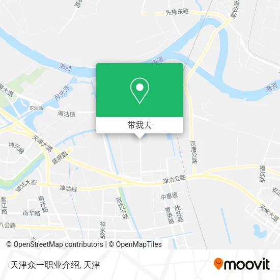 天津众一职业介绍地图