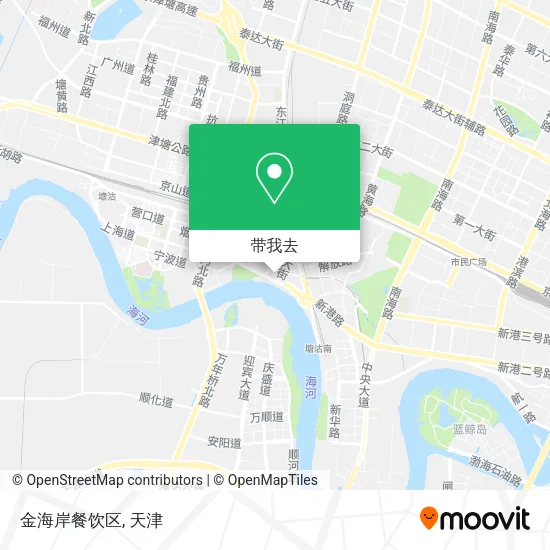 金海岸餐饮区地图