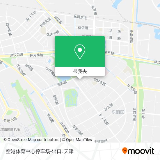 空港体育中心停车场-出口地图