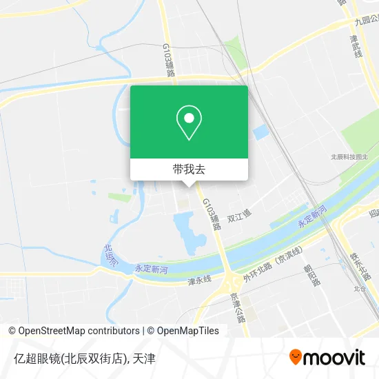 亿超眼镜(北辰双街店)地图