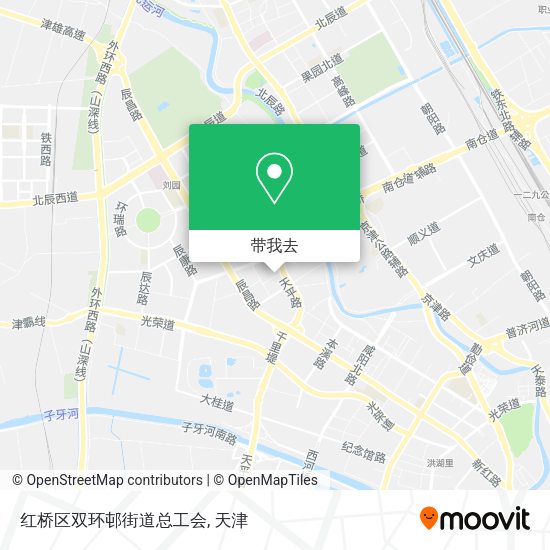 红桥区双环邨街道总工会地图