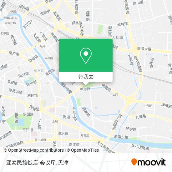 亚泰民族饭店-会议厅地图