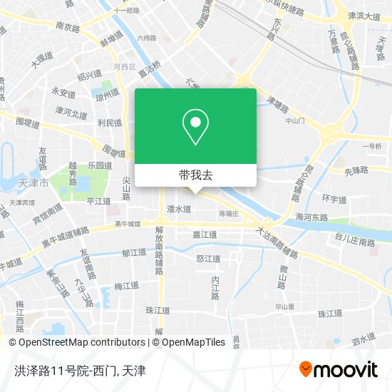 洪泽路11号院-西门地图