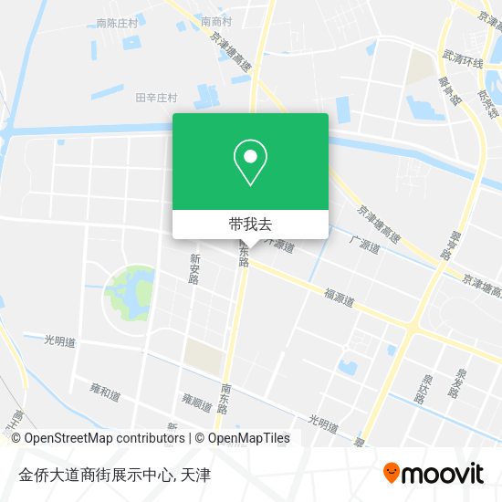 金侨大道商街展示中心地图