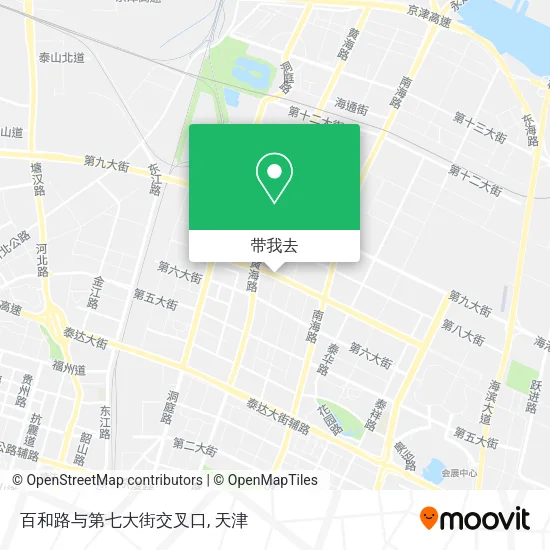 百和路与第七大街交叉口地图