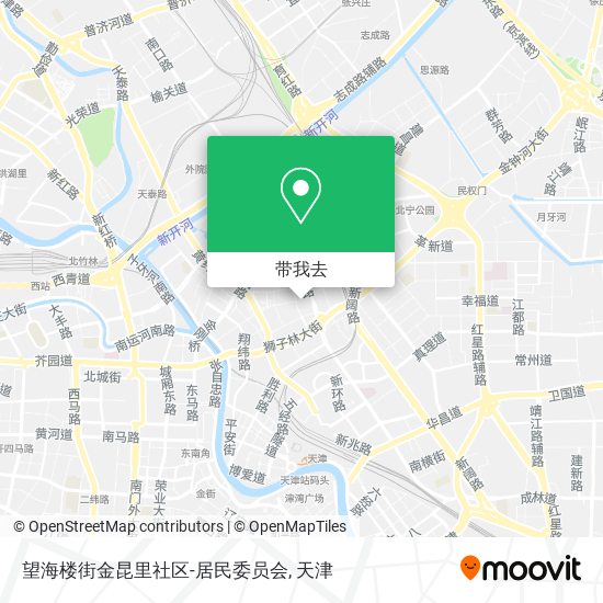 望海楼街金昆里社区-居民委员会地图
