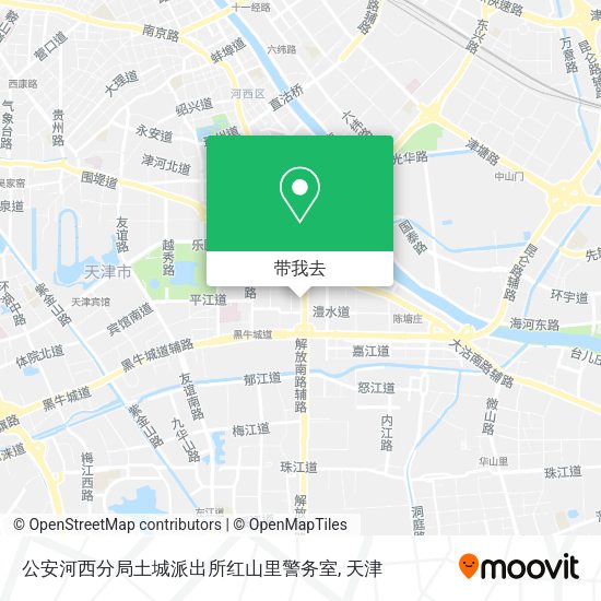 公安河西分局土城派出所红山里警务室地图