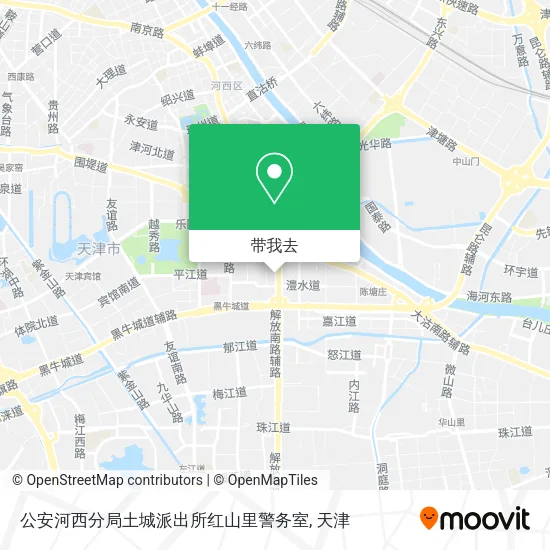 公安河西分局土城派出所红山里警务室地图