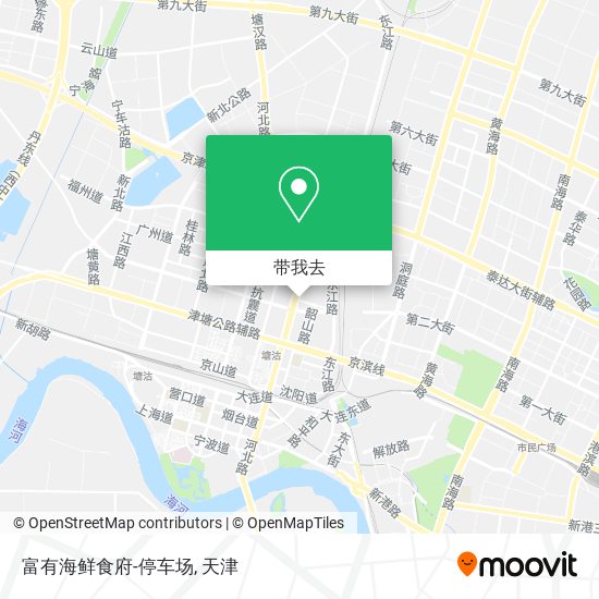 富有海鲜食府-停车场地图