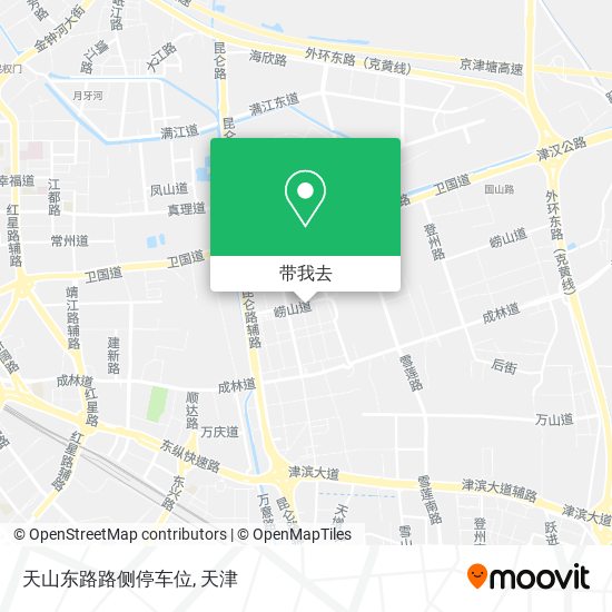 天山东路路侧停车位地图