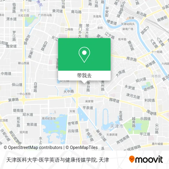 天津医科大学-医学英语与健康传媒学院地图
