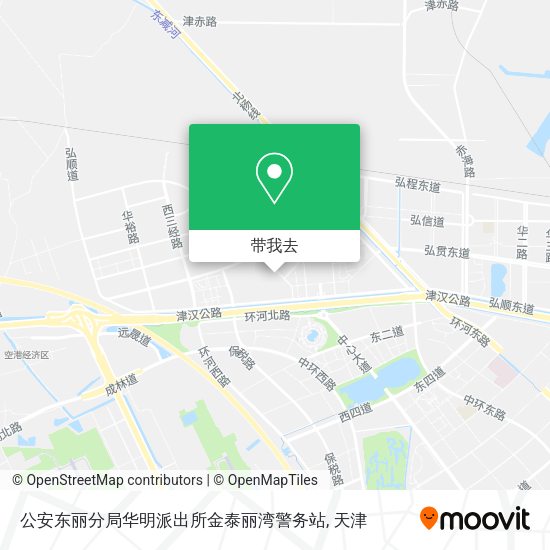 公安东丽分局华明派出所金泰丽湾警务站地图