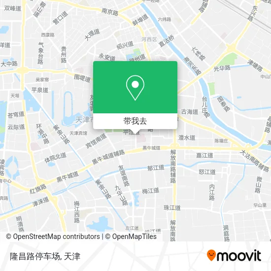 隆昌路停车场地图