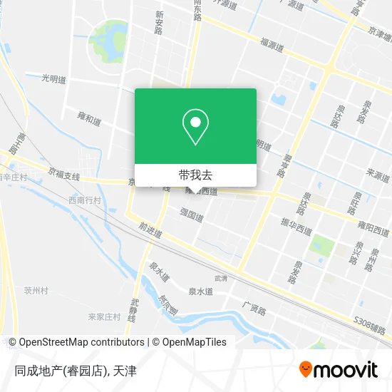 同成地产(睿园店)地图