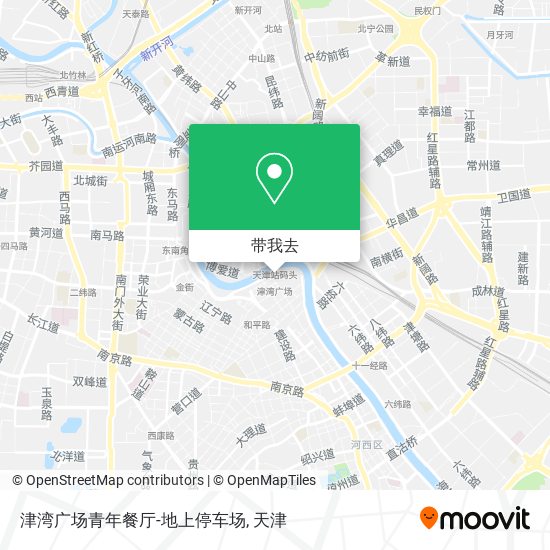 津湾广场青年餐厅-地上停车场地图