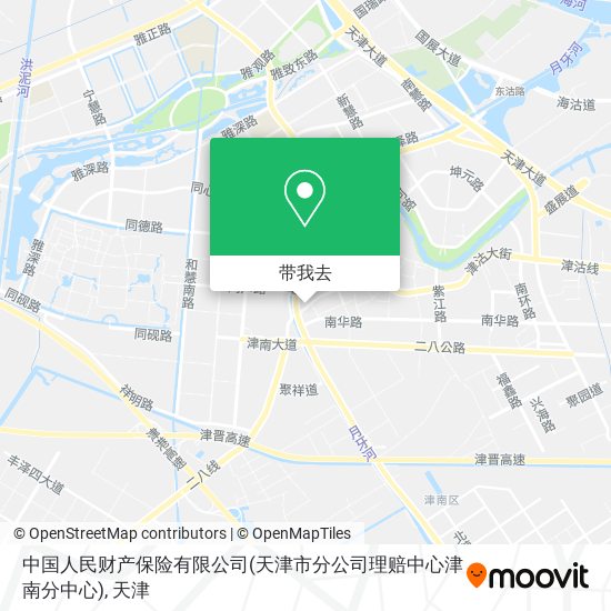 中国人民财产保险有限公司(天津市分公司理赔中心津南分中心)地图