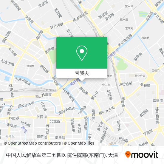 中国人民解放军第二五四医院住院部(东南门)地图