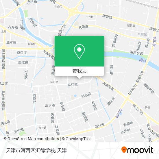 天津市河西区汇德学校地图