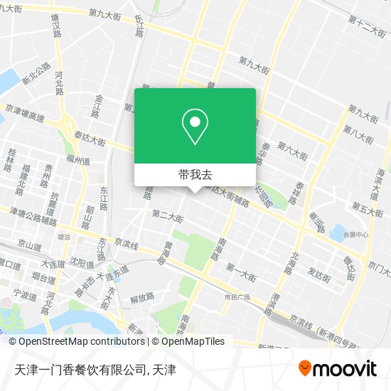天津一门香餐饮有限公司地图