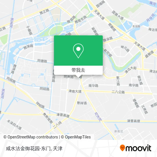 咸水沽金御花园-东门地图