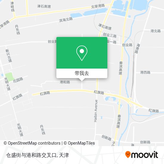 仓盛街与港和路交叉口地图