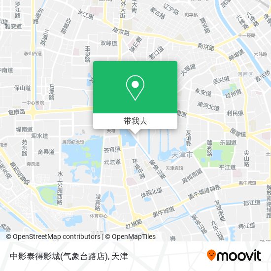 中影泰得影城(气象台路店)地图