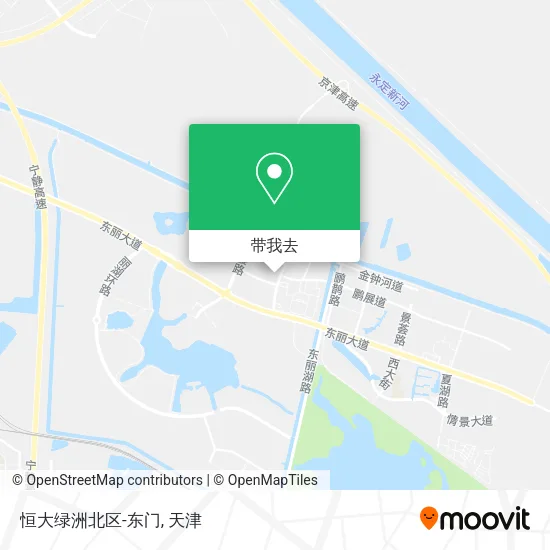 恒大绿洲北区-东门地图