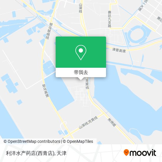 利洋水产药店(西青店)地图
