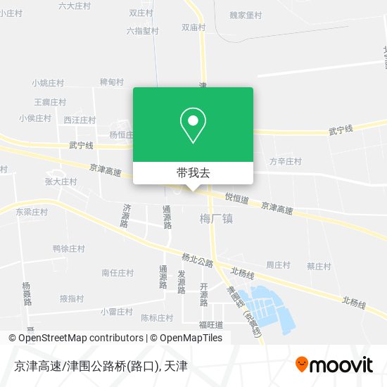 京津高速/津围公路桥(路口)地图