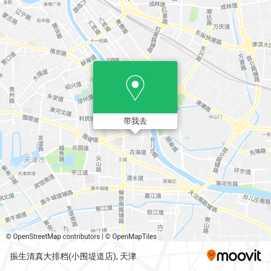 振生清真大排档(小围堤道店)地图