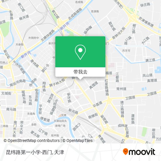 昆纬路第一小学-西门地图