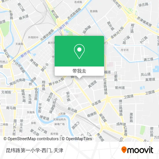 昆纬路第一小学-西门地图