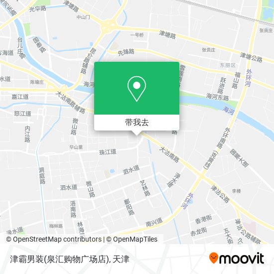 津霸男装(泉汇购物广场店)地图