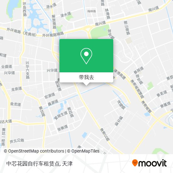 中芯花园自行车租赁点地图