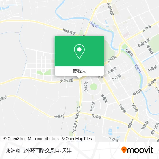龙洲道与外环西路交叉口地图