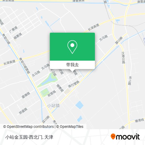 小站金玉园-西北门地图