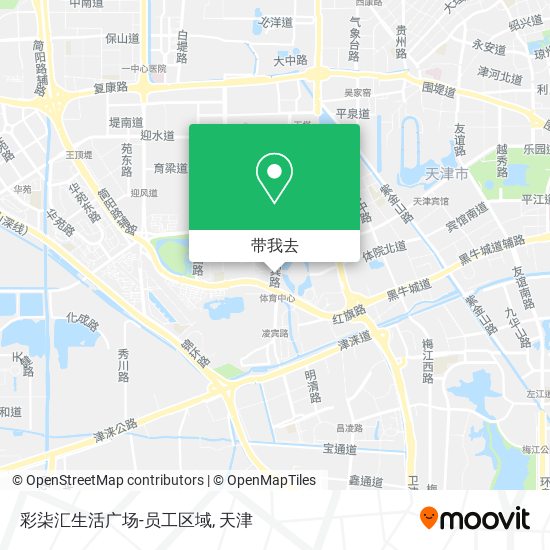彩柒汇生活广场-员工区域地图