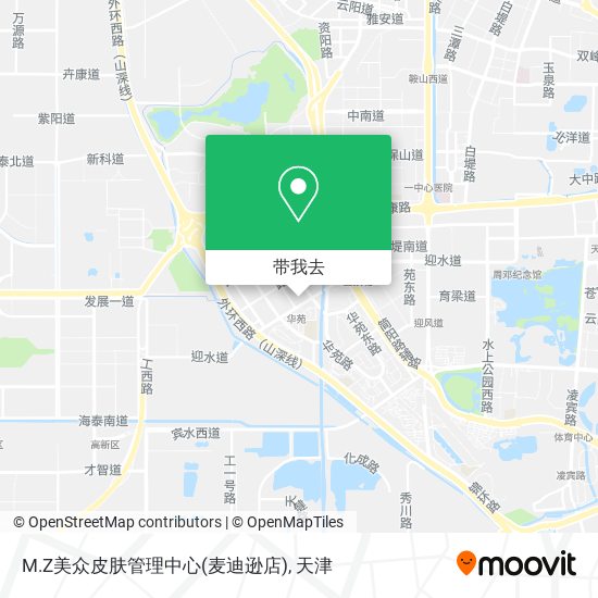 M.Z美众皮肤管理中心(麦迪逊店)地图