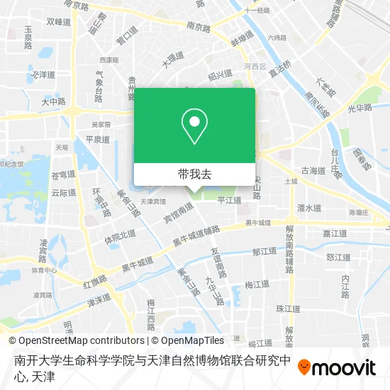 南开大学生命科学学院与天津自然博物馆联合研究中心地图