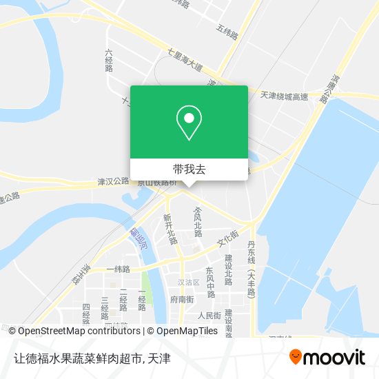 让德福水果蔬菜鲜肉超市地图