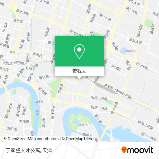 于家堡人才公寓地图
