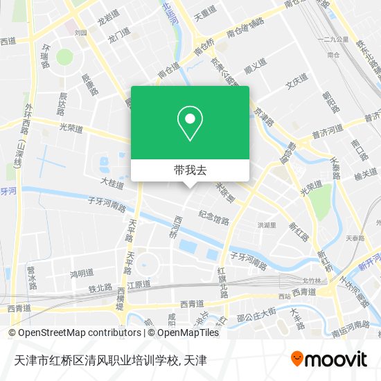 天津市红桥区清风职业培训学校地图