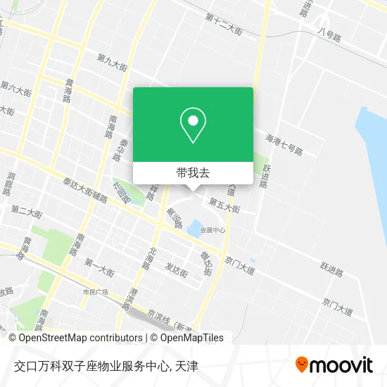 交口万科双子座物业服务中心地图