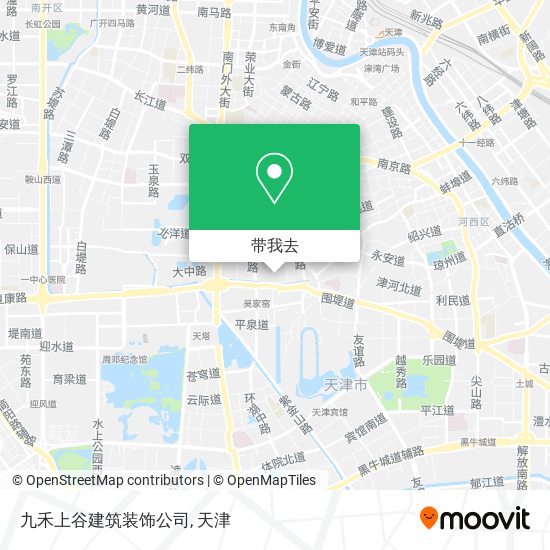 九禾上谷建筑装饰公司地图