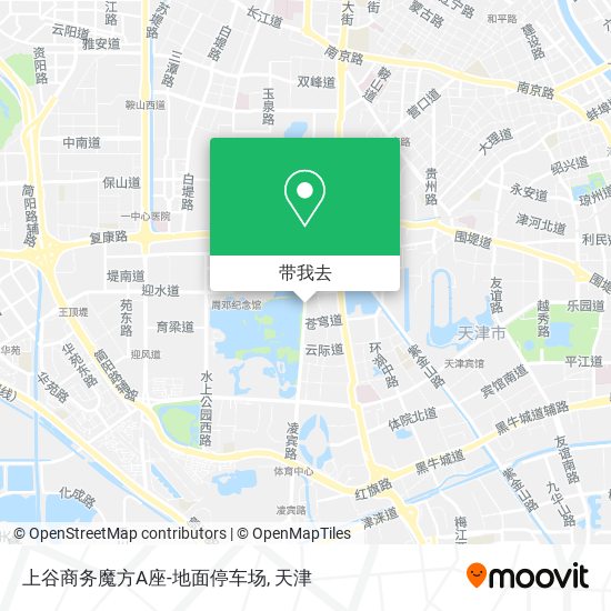 上谷商务魔方A座-地面停车场地图