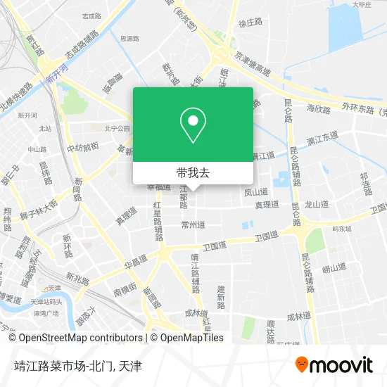 靖江路菜市场-北门地图
