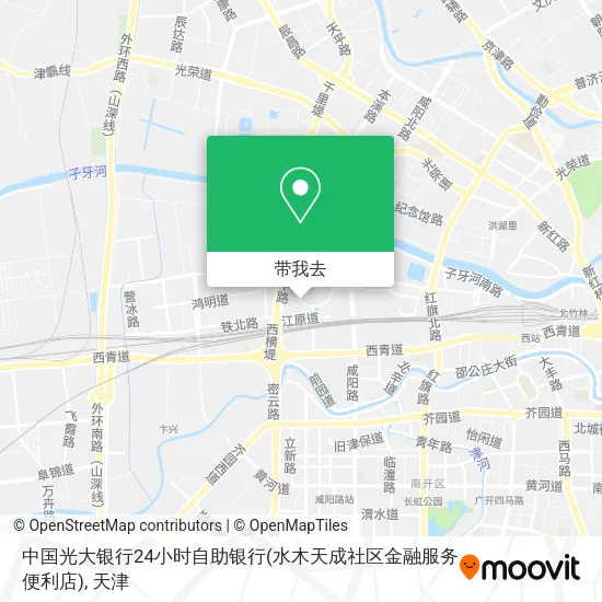 中国光大银行24小时自助银行(水木天成社区金融服务便利店)地图