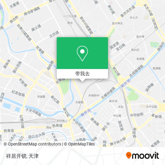 祥居开锁地图